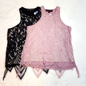 Almost famous lace tanks (2pk)